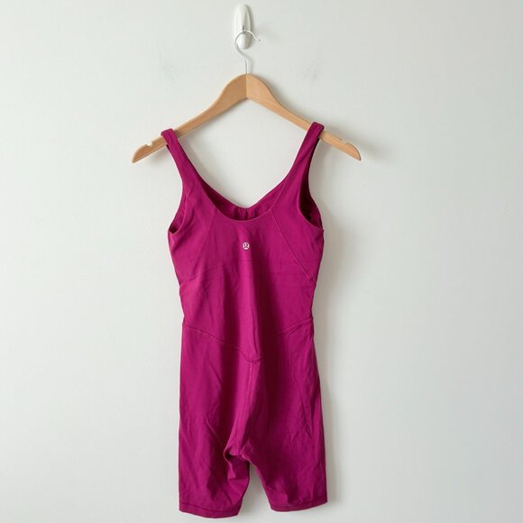 Lululemon Align Bodysuit 8” Magenta Purple Size 4 - Picture 5 of 6